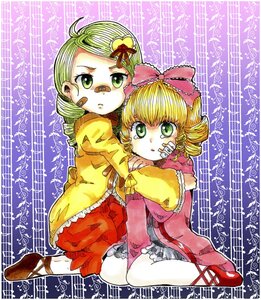 Rating: Safe Score: 0 Tags: 2girls beamed_eighth_notes blonde_hair bow dress drill_hair eighth_note green_eyes hair_bow hina_ichigo hinaichigo hug hug_from_behind image kanaria multiple_girls musical_note pair pink_bow quarter_note shoes short_hair siblings twin_drills User: admin