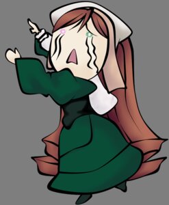 Rating: Safe Score: 0 Tags: 1girl apron brown_hair chibi dress green_dress head_scarf image long_hair o_o open_mouth solo suiseiseki tears User: admin