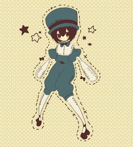Rating: Safe Score: 0 Tags: 1girl bow dress frills halftone halftone_background hat image polka_dot polka_dot_background polka_dot_dress polka_dot_legwear short_hair solo souseiseki standing star_(symbol) white_legwear User: admin
