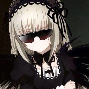 Rating: Safe Score: 0 Tags: 1girl bangs black_background black_dress dress image portrait puffy_sleeves solo suigintou sunglasses User: admin