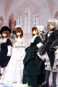 Rating: Safe Score: 0 Tags: black_dress brown_hair doll dress flower frills hat long_hair long_sleeves maid multiple_dolls multiple_girls photo short_hair standing tagme underwear User: admin
