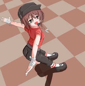 Rating: Safe Score: 0 Tags: 1boy androgynous argyle argyle_background argyle_legwear bandage_over_one_eye bandages beanie black_rock_shooter_(character) board_game brown_hair card checkerboard_cookie checkered checkered_background checkered_floor checkered_kimono checkered_neckwear checkered_scarf checkered_shirt checkered_skirt chess_piece chibi_inset cookie crosswalk diamond_(shape) female_saniwa_(touken_ranbu) flag flaming_eye floor gohei green_eyes hangaku hat heterochromia himekaidou_hatate holding_flag image king_(chess) knight_(chess) mirror mouth_hold official_style on_floor ouma_kokichi pants perspective plaid_background race_queen red_eyes reflection reflective_floor rook_(chess) shide shimenawa short_hair solo souseiseki stitches tile_floor tile_wall tiles vanishing_point yagasuri User: admin