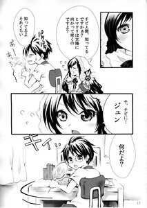 Rating: Safe Score: 0 Tags: 1boy 1girl blush comic doujinshi doujinshi_#91 flying_sweatdrops glasses greyscale image monochrome multiple User: admin