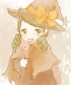 Rating: Safe Score: 0 Tags: 1girl animal_ears blush bow candy drill_hair food green_eyes green_hair hat image kanaria lollipop solo star_(symbol) swirl_lollipop tongue twin_drills User: admin