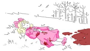 Rating: Safe Score: 0 Tags: 1girl blonde_hair blood bow dress hair_bow hinaichigo image musical_note pink_dress solo standing stuffed_animal User: admin