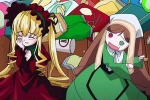 Rating: Safe Score: 0 Tags: 2girls auto_tagged blonde_hair bonnet cup dress head_scarf image long_hair long_sleeves multiple_girls pair red_eyes shinku suiseiseki table twintails very_long_hair User: admin