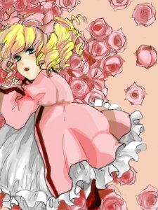 Rating: Safe Score: 0 Tags: 1girl blonde_hair dress drill_hair flower frills green_eyes hat hina_ichigo hinaichigo image lying pink_flower pink_rose purple_rose red_flower red_rose rose rose_petals shinku short_hair solo thorns vines white_rose yellow_flower yellow_rose User: admin