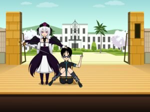 Rating: Safe Score: 3 Tags: 1boy 1girl black_hair detached_sleeves dress flower glasses image long_hair purple_eyes solo suigintou white_hair User: admin