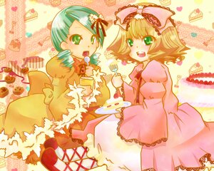 Rating: Safe Score: 0 Tags: 2girls blonde_hair bow cake cookie dress food frills green_eyes hina_ichigo hinaichigo image kanaria multiple_girls pair pastry pink_bow ribbon short_hair siblings strawberry sweets User: admin