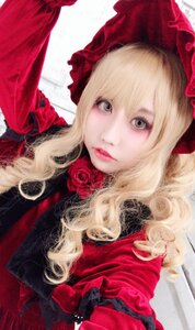 Rating: Safe Score: 0 Tags: 1girl blonde_hair eyelashes flower lips long_hair looking_at_viewer rose shinku solo upper_body User: admin