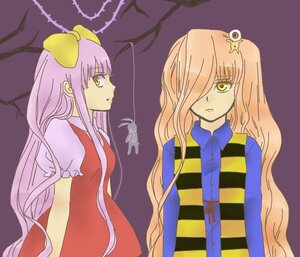 Rating: Safe Score: 0 Tags: 2girls barasuishou bare_tree bow dress hair_ornament hair_over_one_eye image kirakishou long_hair multiple_girls pair pink_hair star_(symbol) tree very_long_hair yellow_eyes User: admin