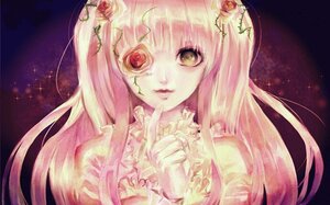 Rating: Safe Score: 0 Tags: 1girl finger_to_mouth flower hair_flower hair_ornament heterochromia image index_finger_raised kirakishou long_hair pink_hair rose shushing solo sparkle User: admin