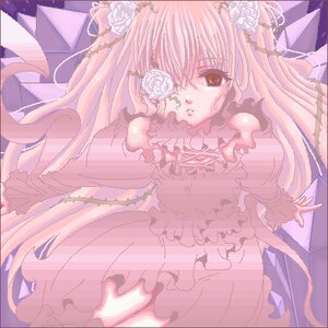 Rating: Safe Score: 0 Tags: 1girl auto_tagged dress eyepatch flower hair_flower hair_ornament image kirakishou long_hair pink_eyes pink_hair pink_theme rose solo striped white_flower white_rose User: admin