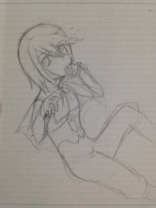 Rating: Safe Score: 0 Tags: 1girl graphite_(medium) greyscale image long_sleeves monochrome short_hair sketch solo souseiseki traditional_media User: admin