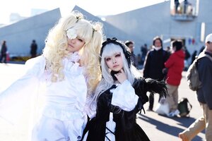 Rating: Safe Score: 0 Tags: 3d 6+boys bangs blonde_hair blurry blurry_background blurry_foreground depth_of_field dress hair_ornament long_hair long_sleeves motion_blur multiple_boys multiple_cosplay multiple_girls photo tagme white_hair User: admin