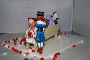 Rating: Safe Score: 0 Tags: blurry blurry_foreground brown_hair depth_of_field doll flower hat long_hair motion_blur multiple_boys multiple_dolls photo purple_hair red_flower red_rose rose tagme User: admin