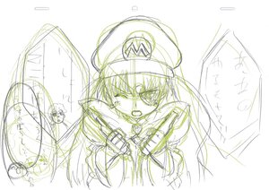 Rating: Safe Score: 0 Tags: 1girl barasuishou hat image long_hair monochrome open_mouth sketch solo uniform User: admin