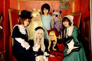 Rating: Safe Score: 0 Tags: 6+girls 91076 blonde_hair dress eyepatch flower frills glasses hair_ornament hat long_hair multiple_boys multiple_cosplay multiple_girls tagme User: admin
