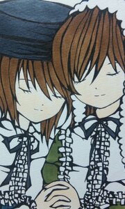 Rating: Safe Score: 0 Tags: 2girls blue_dress brown_hair closed_eyes dress frills holding_hands image interlocked_fingers long_sleeves multiple_girls pair ribbon short_hair siblings sisters smile souseiseki suiseiseki twins yuri User: admin