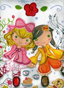 Rating: Safe Score: 0 Tags: 2girls apple blonde_hair blurry blurry_foreground bow cake cake_slice cookie cup depth_of_field dress food fruit green_eyes hair_bow hina_ichigo hinaichigo image kanaria macaron multiple_girls musical_note pair pastry pink_bow pink_dress short_hair smile strawberry strawberry_shortcake tea teacup User: admin