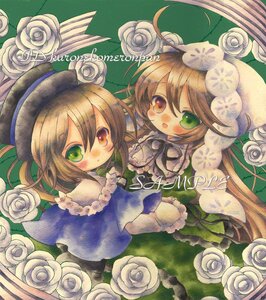 Rating: Safe Score: 0 Tags: 2girls brown_hair dress flower green_dress green_eyes hat heterochromia image long_hair multiple_girls pair pink_rose red_eyes rose short_hair siblings sisters souseiseki suiseiseki traditional_media twins white_flower white_rose yellow_flower yellow_rose User: admin