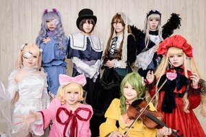 Rating: Safe Score: 0 Tags: 6+girls 91076 blonde_hair bow brown_hair closed_eyes dress eyepatch flower frills green_hair hair_ornament hat hina_ichigo instrument kanaria long_hair long_sleeves looking_at_viewer multiple_cosplay multiple_girls music pink_bow short_hair souseiseki suigintou tagme violin User: admin