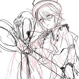 Rating: Safe Score: 0 Tags: 1girl frills image looking_at_viewer monochrome short_hair sketch solo souseiseki string User: admin