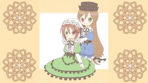 Rating: Safe Score: 0 Tags: 2girls blue_dress brown_hair dress green_dress green_eyes hat head_scarf heterochromia holding_hands image long_hair long_sleeves looking_at_viewer multiple_girls pair red_eyes siblings simple_background sisters smile souseiseki suiseiseki twins very_long_hair yellow_background User: admin