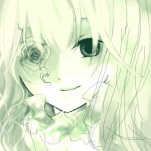 Rating: Safe Score: 0 Tags: 1girl close-up face image kirakishou monochrome portrait simple_background smile solo User: admin