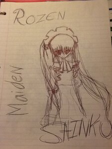 Rating: Safe Score: 0 Tags: 1girl blush dress image long_hair long_sleeves maid_headdress monochrome shinku solo standing text_focus very_long_hair User: admin
