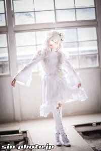 Rating: Safe Score: 0 Tags: 1girl blurry boots depth_of_field dress full_body indoors kirakishou long_sleeves solo standing white_dress white_footwear white_hair window User: admin