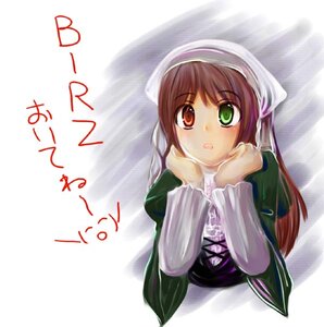 Rating: Safe Score: 0 Tags: 1girl :o bangs brown_hair dress green_dress green_eyes head_scarf heterochromia image juliet_sleeves long_hair long_sleeves looking_at_viewer red_eyes solo suiseiseki User: admin