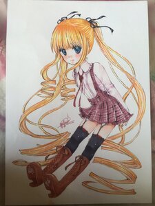Rating: Safe Score: 0 Tags: 1girl black_legwear blonde_hair blue_eyes blush boots cross-laced_footwear drill_hair hair_ribbon image knee_boots lace-up_boots long_hair long_sleeves marker_(medium) photo plaid plaid_skirt ribbon shinku signature skirt solo standing thighhighs traditional_media twin_drills twintails very_long_hair watercolor_(medium) User: admin