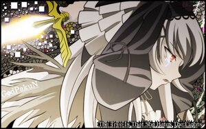 Rating: Safe Score: 0 Tags: 1girl copyright_name crying dress frills hairband holding_weapon image letterboxed lolita_fashion long_hair red_eyes solo suigintou sword tears weapon User: admin