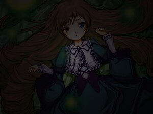 Rating: Safe Score: 0 Tags: 1girl :o auto_tagged blue_eyes dark dress frills green_dress heterochromia image long_hair long_sleeves looking_at_viewer ribbon solo suiseiseki very_long_hair User: admin