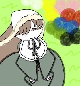 Rating: Safe Score: 0 Tags: 1boy :> blush brown_hair green_background image smile solo suiseiseki User: admin