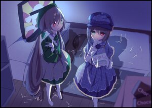 Rating: Safe Score: 0 Tags: 2girls green_eyes hat heterochromia image letterboxed long_hair lush multiple_girls pair red_eyes souseiseki suiseiseki twintails very_long_hair User: admin