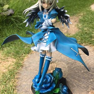 Rating: Safe Score: 0 Tags: 1girl blue_dress blue_footwear blue_legwear boots doll dress frills knee_boots long_hair solo standing suigintou thighhighs white_hair wings User: admin