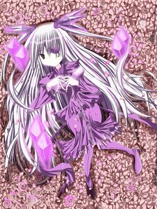 Rating: Safe Score: 0 Tags: 1girl barasuishou blue_rose dress flower hair_ribbon hands_clasped image interlocked_fingers long_hair own_hands_together petals pink_flower pink_rose purple_dress purple_flower purple_rose ribbon rose rose_petals solo very_long_hair User: admin