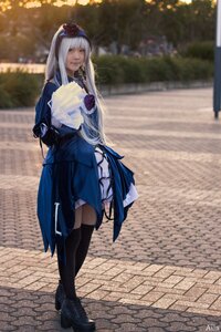 Rating: Safe Score: 0 Tags: 1girl bangs black_legwear blue_dress blue_eyes blurry blurry_background depth_of_field dress full_body long_hair looking_at_viewer photo photo_background solo standing suigintou thighhighs User: admin
