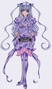 Rating: Safe Score: 0 Tags: 1girl barasuishou blush dress eyepatch flower full_body image long_hair long_sleeves pantyhose purple_dress purple_legwear rose solo standing striped striped_legwear vertical-striped_legwear vertical_stripes very_long_hair User: admin