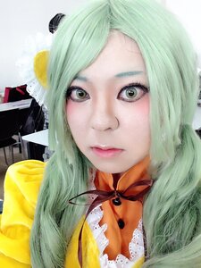Rating: Safe Score: 0 Tags: 1girl breasts bug butterfly cleavage closed_mouth eyelashes green_hair insect kanaria lips long_hair looking_at_viewer solo traditional_media upper_body User: admin