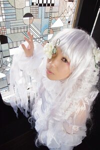 Rating: Safe Score: 0 Tags: 1girl bangs flower kirakishou lips photo solo sweater upper_body white_flower white_hair white_sweater white_theme User: admin