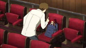 Rating: Safe Score: 0 Tags: 1boy brown_hair chair couch image indoors long_sleeves pants sakurada_jun shinku sitting solo User: admin