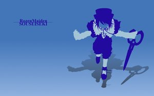 Rating: Safe Score: 0 Tags: 1girl blue_background blue_theme image monochrome purple_theme shadow solo souseiseki sword weapon User: admin