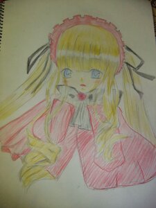 Rating: Safe Score: 0 Tags: 1girl bangs blonde_hair blue_eyes dress image long_hair long_sleeves looking_at_viewer marker_(medium) photo shinku simple_background solo traditional_media upper_body watercolor_(medium) User: admin