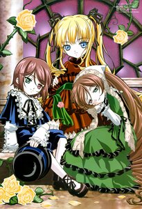 Rating: Safe Score: 0 Tags: 3girls black_ribbon blonde_hair blue_eyes brown_hair dress flower frills green_dress green_eyes hair_ribbon heterochromia image long_hair long_sleeves looking_at_viewer multiple multiple_girls pantyhose petals pink_rose red_eyes ribbon rose shinku short_hair siblings sitting souseiseki suiseiseki tagme twins twintails very_long_hair vines watering_can yellow_flower yellow_rose User: admin