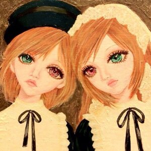 Rating: Safe Score: 0 Tags: 2girls black_ribbon bonnet fur_collar fur_trim green_eyes hat heterochromia image kagamine_rin lips looking_at_viewer multiple_girls neck_ribbon orange_hair pair red_eyes ribbon ribbon_choker short_hair siblings sisters souseiseki suiseiseki swept_bangs twins User: admin