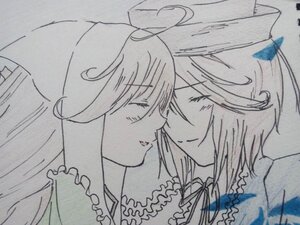 Rating: Safe Score: 0 Tags: 2girls closed_eyes couple graphite_(medium) image long_hair monochrome multiple_girls pair saigyouji_yuyuko short_hair smile souseiseki suiseiseki traditional_media yuri User: admin