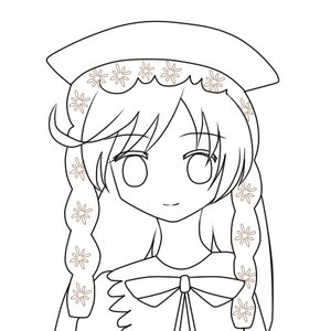 Rating: Safe Score: 0 Tags: 1girl bangs blush braid closed_mouth eyebrows_visible_through_hair floral_print greyscale hair_between_eyes hair_ornament image long_hair looking_at_viewer monochrome simple_background smile solo suiseiseki white_background User: admin